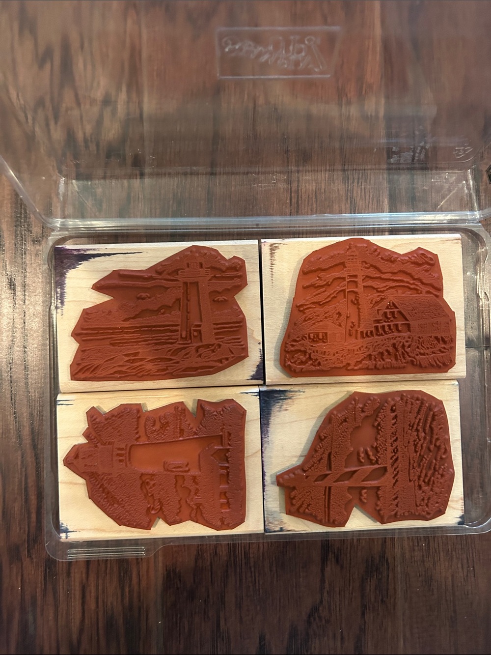 Stampin’ Up! Coast to Coast Lighthouse Rubber Stamp Set of 4 Stamps - Picture 4 of 4